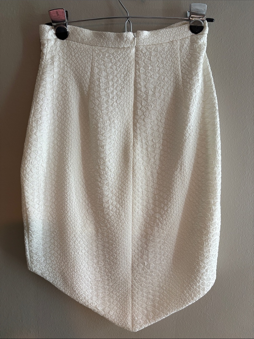 Lumiér by Bariano Women's White Textured High-Low Skirt XS - Picture 2 of 3